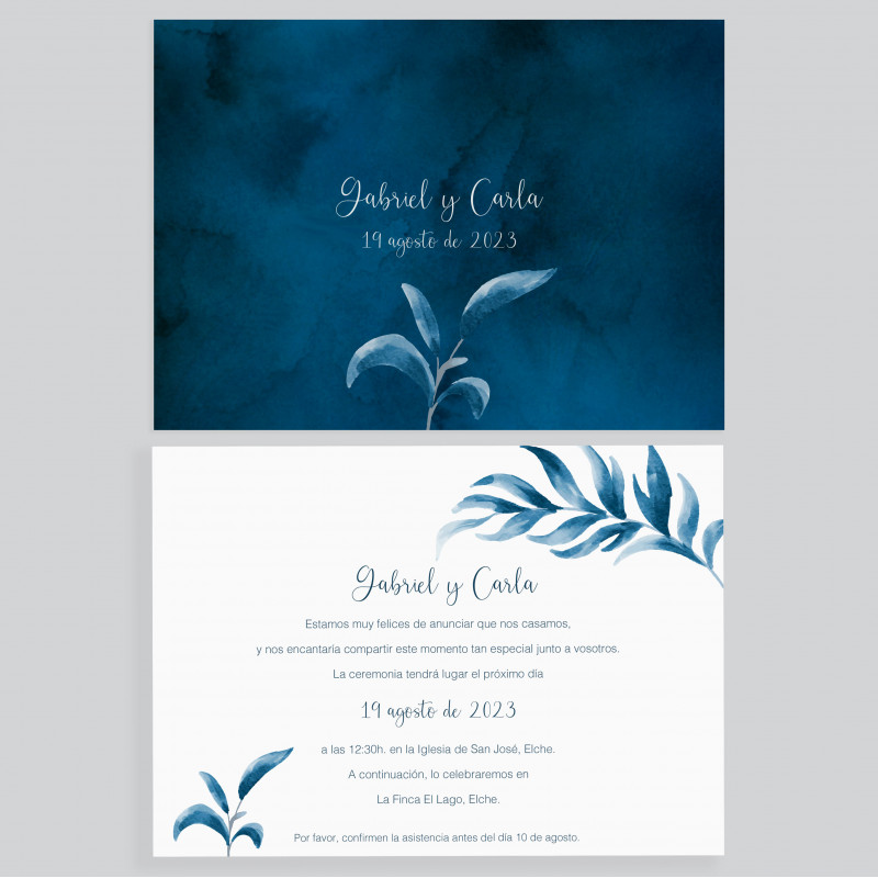 Invitación de boda Nabulu