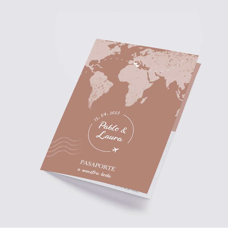 Invitación de boda Pasaporte