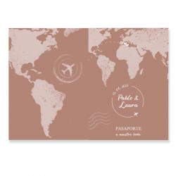 Invitación de boda Pasaporte
