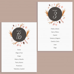 Seating Plan Boho