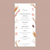 Minuta boda Boho