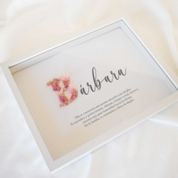 Cuadro de agradecimiento para boda Carisma