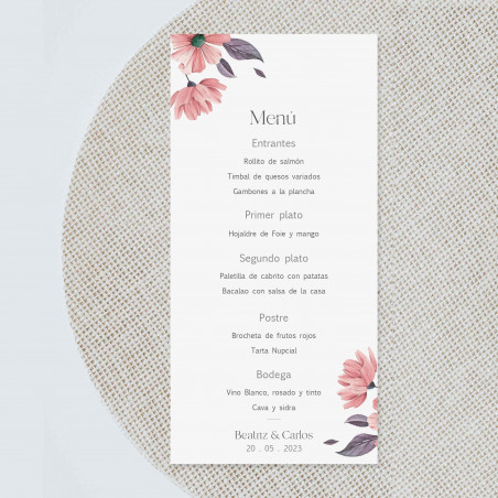 Minuta boda Camelia