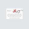 Tarjeta número de cuenta Camelia