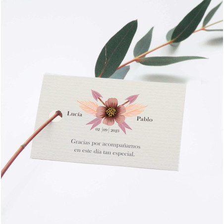Etiquetas para regalos de boda Sansa