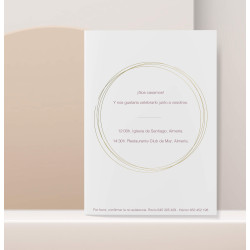 Invitación de boda Camile