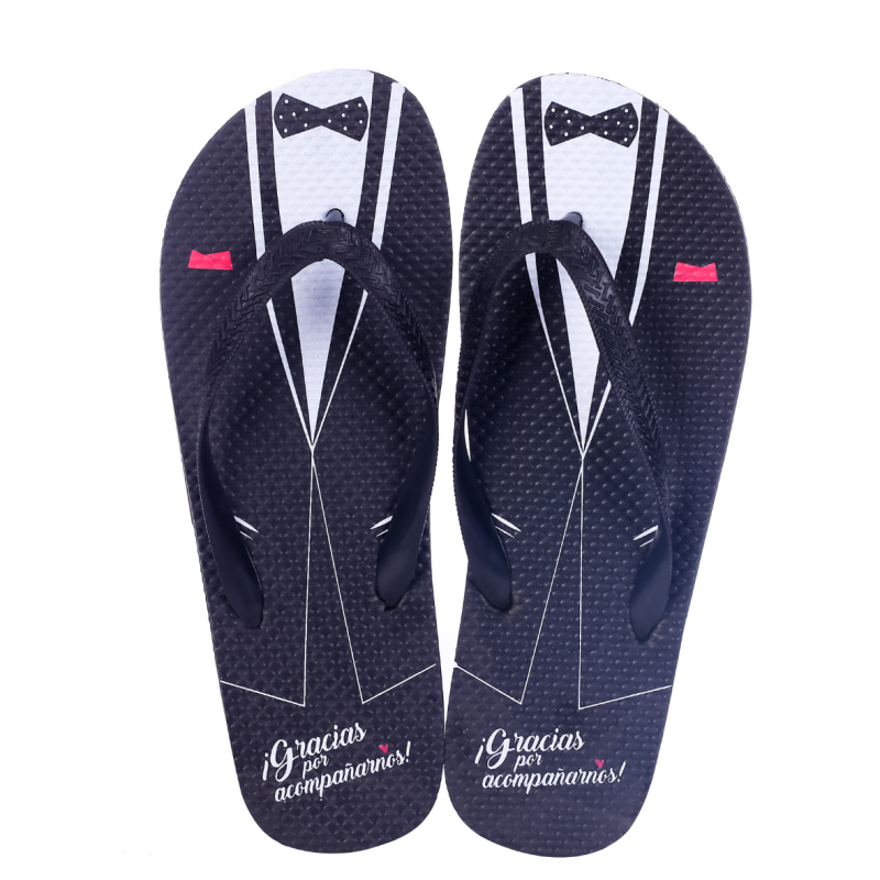 Chanclas para invitados Novio