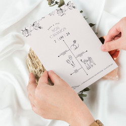 Invitación de boda Huma