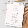 Invitación de boda Huma