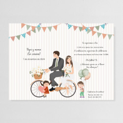 Invitación de boda Papás se casan