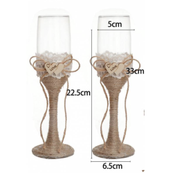 Copas para el brindis de los novios boda