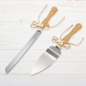 Cuchillo y pala para tarta de boda