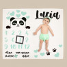 Manta cumplemes Oso Panda