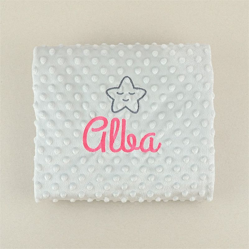 Manta personalizada para bebé Estrella
