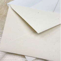Sobre C5 Blanco de Fibras de Algodón (162x229mm)