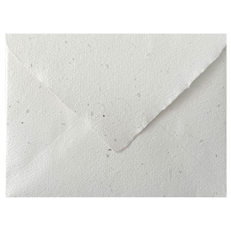 Sobre Artesano Blanco con Algas C5 para Invitaciones A5 (162x229mm)