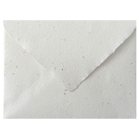 Sobre Artesano Blanco con Algas C5 para Invitaciones A5 (162x229mm)