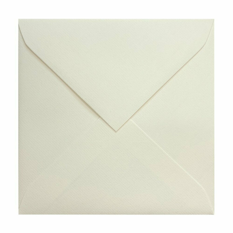 Sobre Verjurado Marfil Cuadrado (162x162mm)