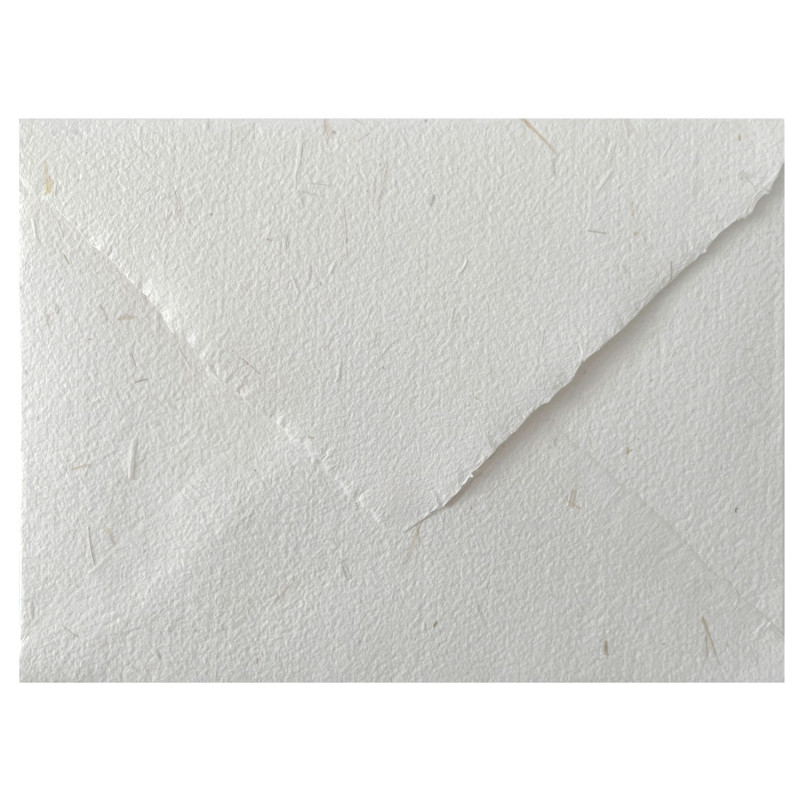 Sobre Artesano Blanco con Briznas Naturales C5 para Invitaciones A5 (162x229mm)