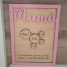 Marco de madera personalizado Mamá engranaje