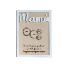 Marco de madera personalizado Mamá engranaje
