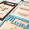 Marco de madera personalizado Mamá puzzle