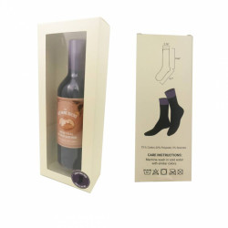 Calcetines botella de vino en estuche regalo original