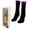 Calcetines botella de vino en estuche regalo original