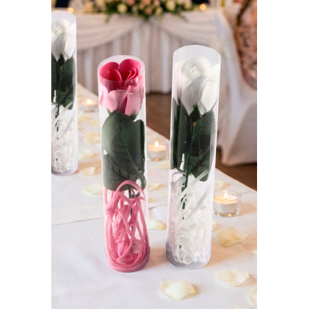Flor de Pétalos de Rosa de Jabón en Caja de Regalo