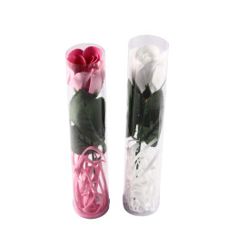Flor de Pétalos de Rosa de Jabón en Caja de Regalo