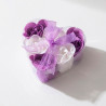 6 Flores de Jabón en Estuche Corazón