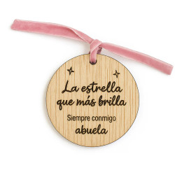 Medalla de Madera Personalizada para Ramo de Novia