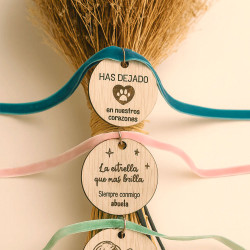 Medalla de Madera Personalizada para Ramo de Novia