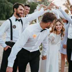 Pack de 50 chapas para bodas