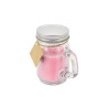 Lote 24 Velas Aromáticas en Jarra de Cristal con Tapa Metalica Surtidas