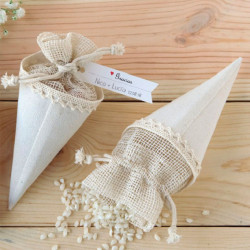 Conos para arroz y pétalos Elegance (12 uds.)