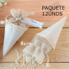 Conos para arroz y pétalos Elegance (12 uds.)